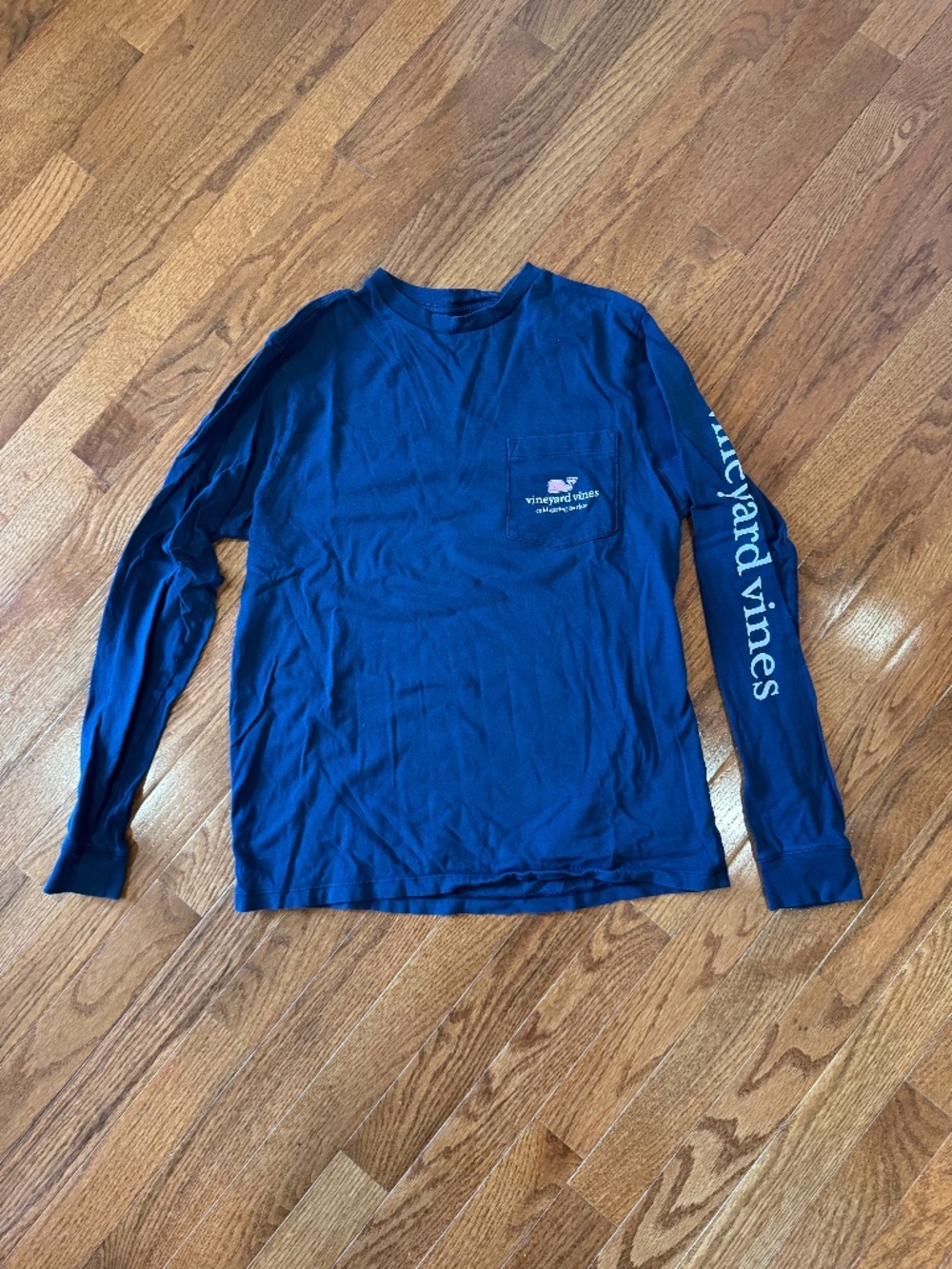 Navy Vineyard Vines Boys M Long Sleeve